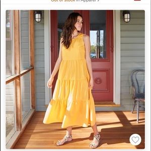 Target Brand A new day target yellow tier dress